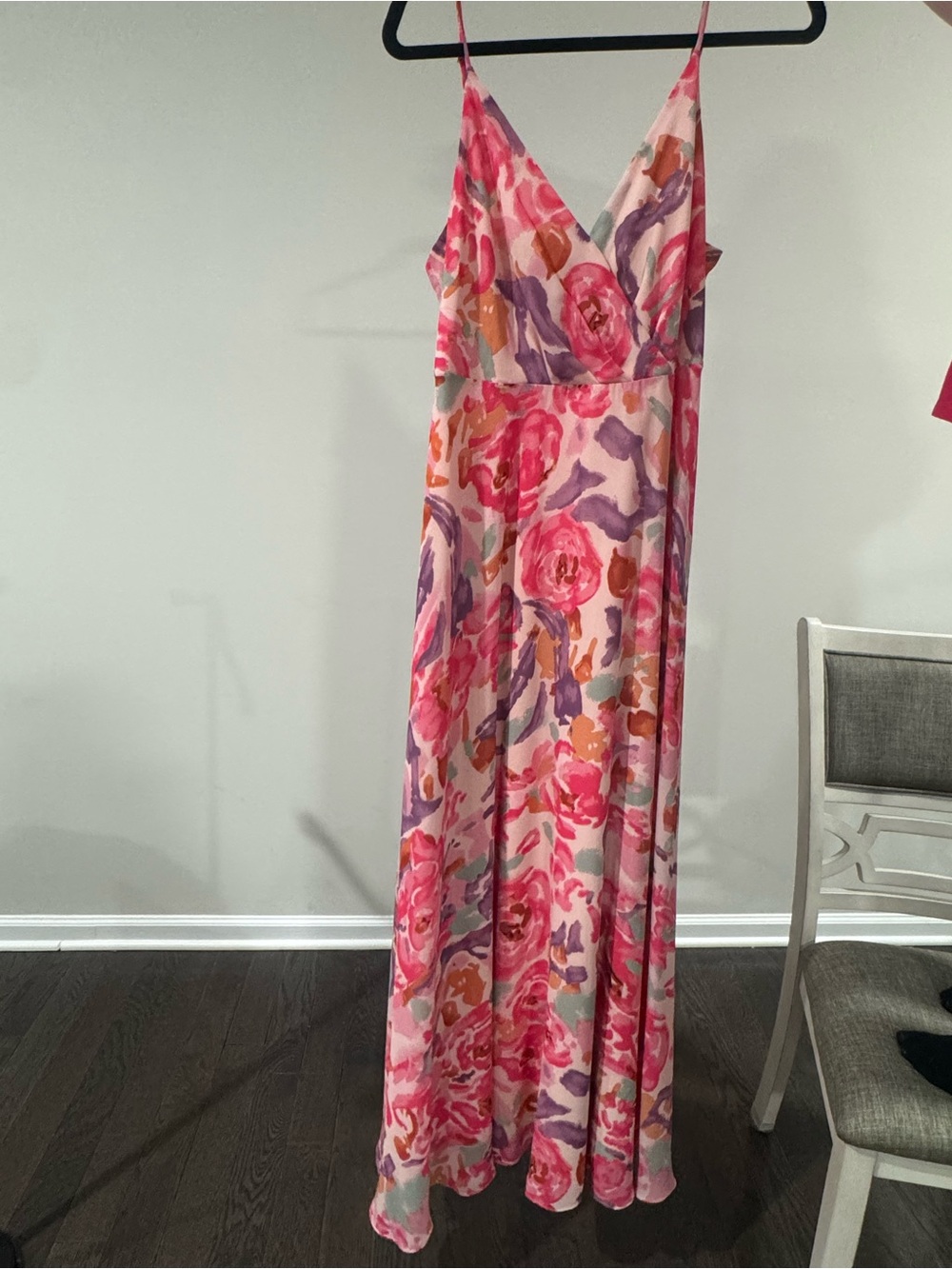 Petal & Pup Floral Pink V-Neck Maxi Dress